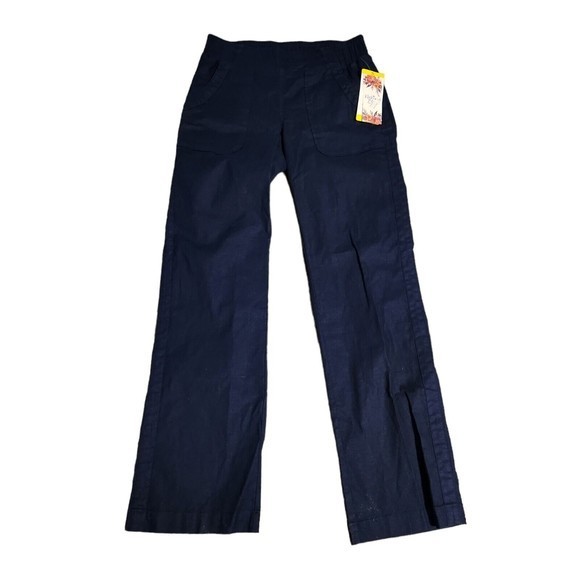 Wahine Blue Women's Pull On Stretch Band Pants Navy‎ Women's Size Small - Picture 2 of 3